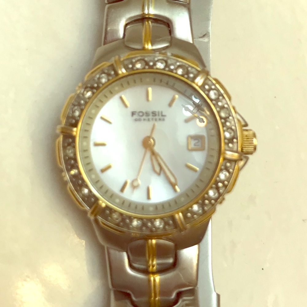 Fossil two tone watch
